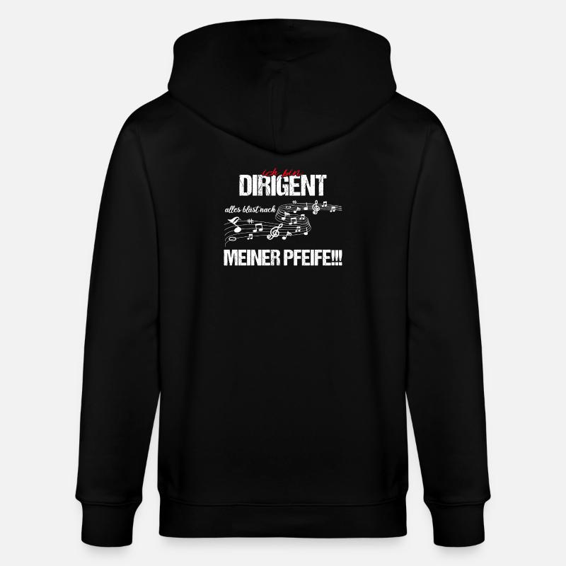 Ich bin Dirigent - Stanley/Stella Unisex Bio-Kapuzenjacke CULTIVATOR  - Schwarz