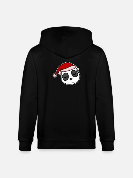 Panda Noël Noël Avent - Veste à capuche bio CULTIVATOR Stanley/Stella Unisexe - noir