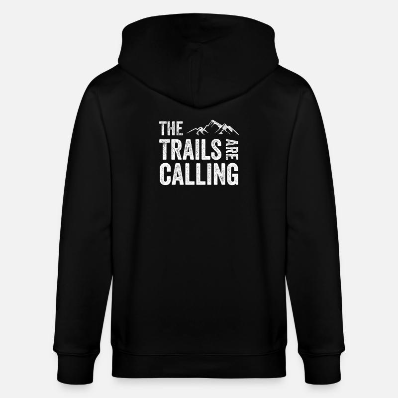 Les sentiers vous appellent - Veste à capuche bio CULTIVATOR Stanley/Stella Unisexe - noir