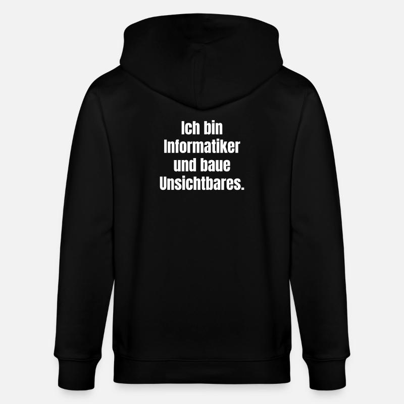 Informaticiens : Construire l’invisible - Veste à capuche bio CULTIVATOR Stanley/Stella Unisexe - noir
