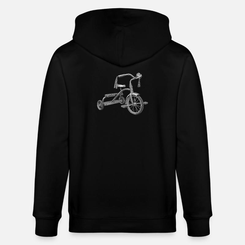Dreirad - Stanley/Stella Unisex Bio-Kapuzenjacke CULTIVATOR - Schwarz