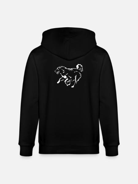 Australian Shepherd "Black Edition" - Stanley/Stella CULTIVATOR  Unisex Organic Hooded Jacket - black
