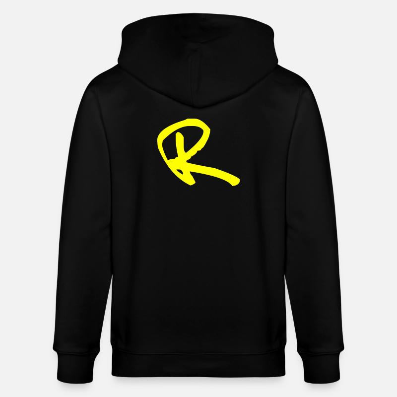Buchstabe R - Stanley/Stella Unisex Bio-Kapuzenjacke CULTIVATOR  - Schwarz
