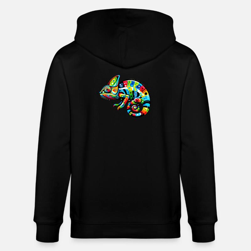 Chamäleon - Stanley/Stella Unisex Bio-Kapuzenjacke CULTIVATOR  - Schwarz