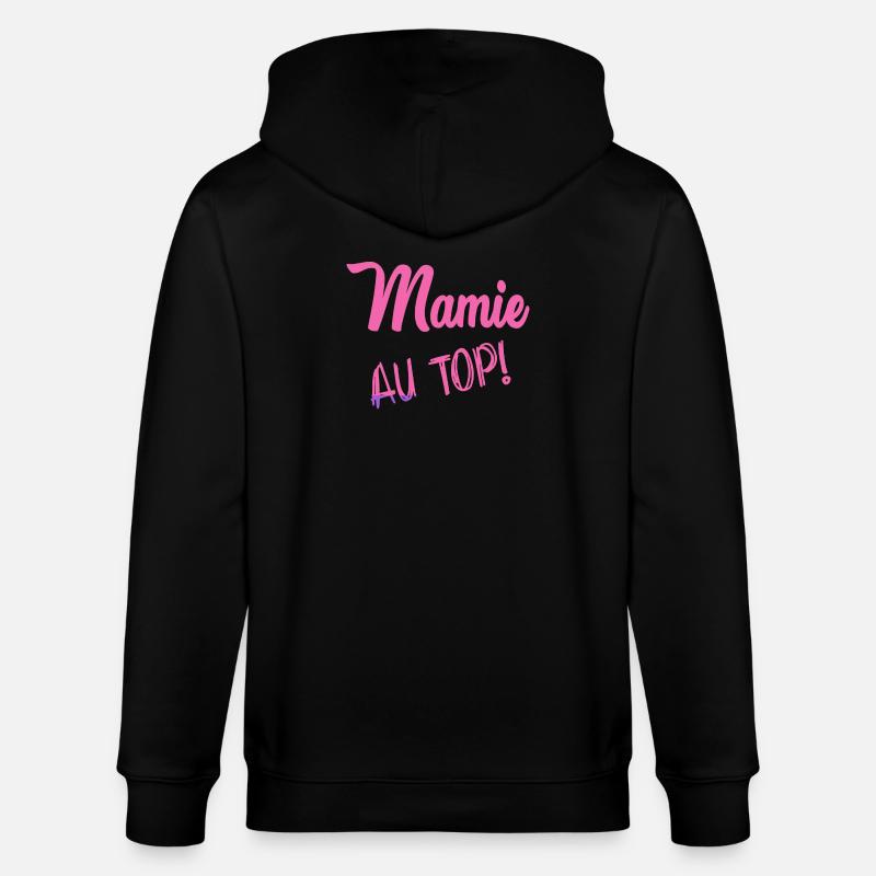 OMA - Stanley/Stella Unisex Bio-Kapuzenjacke CULTIVATOR  - Schwarz