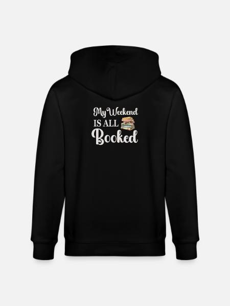 Reading Books Bookworm - Stanley/Stella CULTIVATOR Unisex Organic Hooded Jacket - black