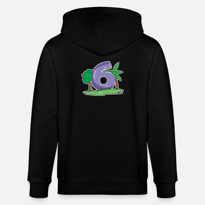 Motif numéro 6 - Veste à capuche bio CULTIVATOR Stanley/Stella Unisexe - noir