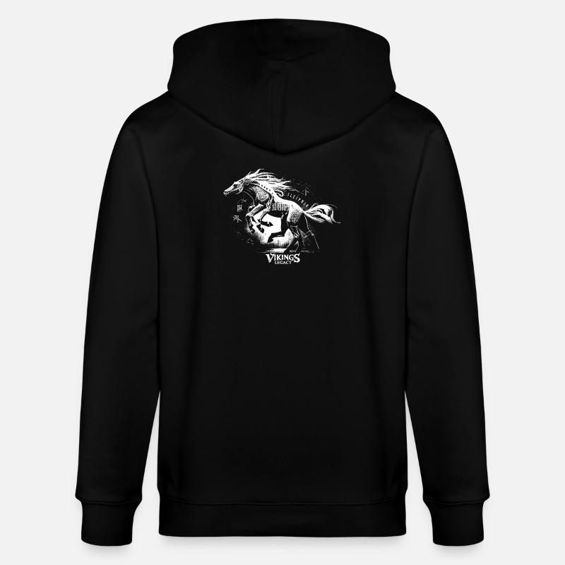 Sleipnir - Stanley/Stella Unisex Bio-Kapuzenjacke CULTIVATOR  - Schwarz