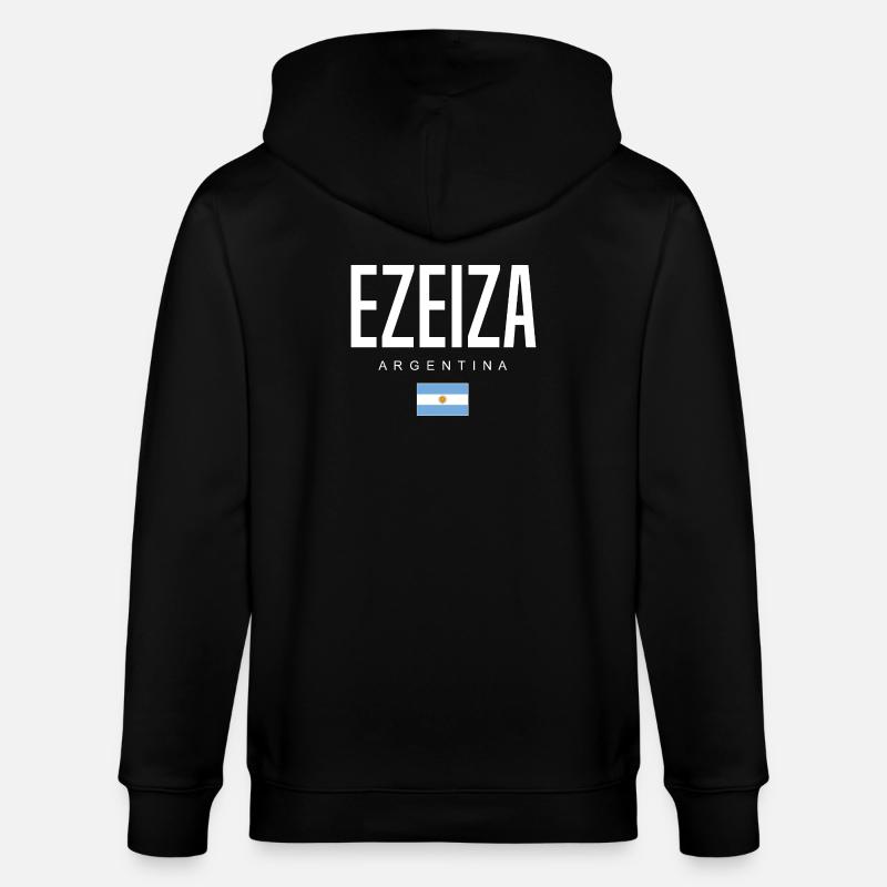 Ezeiza Argentinien Argentinier - Stanley/Stella Unisex Bio-Kapuzenjacke CULTIVATOR - Schwarz