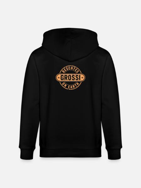 Beschtes Grossi Schweizerdeutsch Oma - Stanley/Stella Unisex Bio-Kapuzenjacke CULTIVATOR  - Schwarz