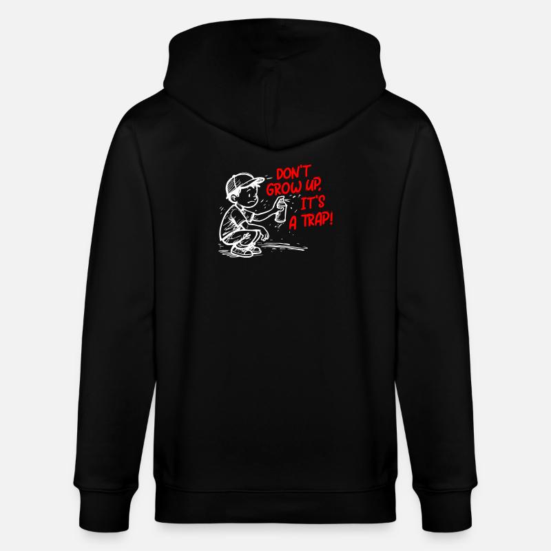 Es ist ein Trick - Stanley/Stella Unisex Bio-Kapuzenjacke CULTIVATOR  - Schwarz
