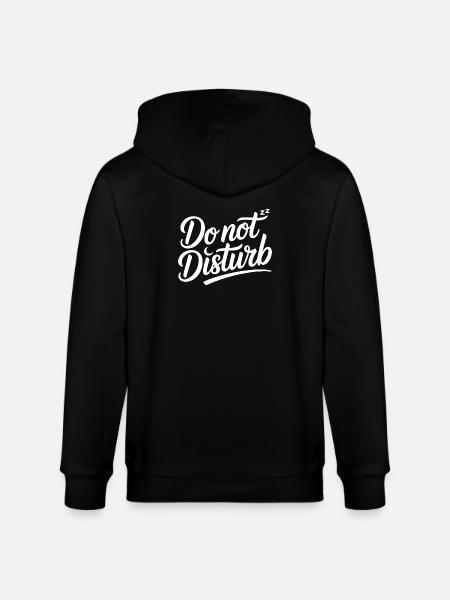 Do Not Disturb Sloth Anti Social - Stanley/Stella CULTIVATOR  Unisex Organic Hooded Jacket - black