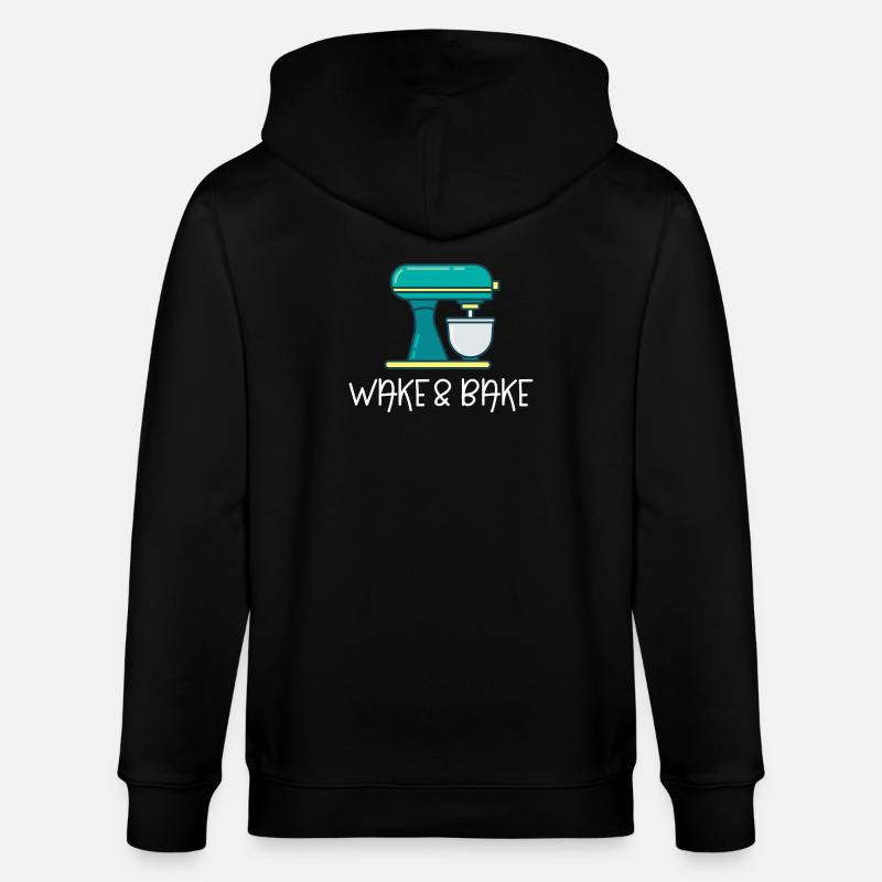 Réveillez-vous et cuisez - Veste à capuche bio CULTIVATOR Stanley/Stella Unisexe - noir