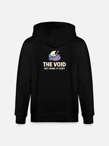 Existential humor, nihilism, humor, - Stanley/Stella CULTIVATOR Unisex Organic Hooded Jacket - black