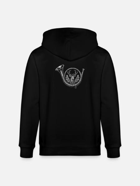 bugle - Stanley/Stella CULTIVATOR Unisex Organic Hooded Jacket - black