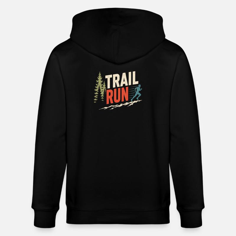 Trail Run - Stanley/Stella Unisex Bio-Kapuzenjacke CULTIVATOR  - Schwarz