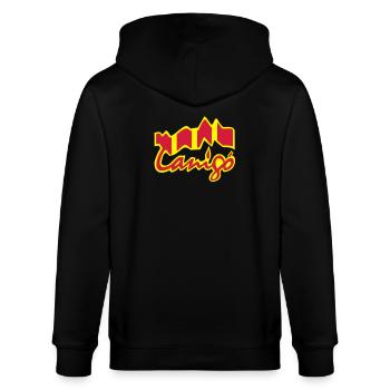 canigo catala - Veste à capuche bio CULTIVATOR Stanley/Stella Unisexe - noir - Dos - Anna (173cm)