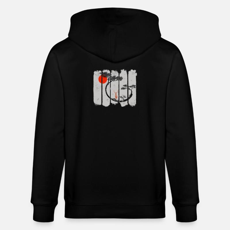 Shika - Stanley/Stella Unisex Bio-Kapuzenjacke CULTIVATOR  - Schwarz