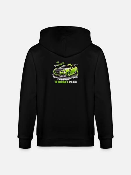 Tuning Car - Stanley/Stella CULTIVATOR  Unisex Organic Hooded Jacket - black