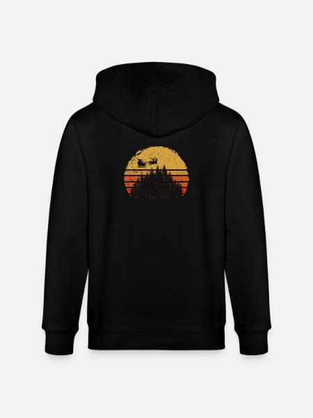 Desert Sunset Camel Silhouette - Stanley/Stella CULTIVATOR  Unisex Organic Hooded Jacket - black