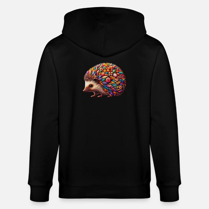 Igel - Stanley/Stella Unisex Bio-Kapuzenjacke CULTIVATOR  - Schwarz