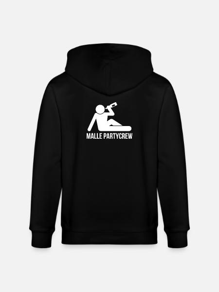 Malle Party Crew - Stanley/Stella CULTIVATOR Unisex Organic Hooded Jacket - black