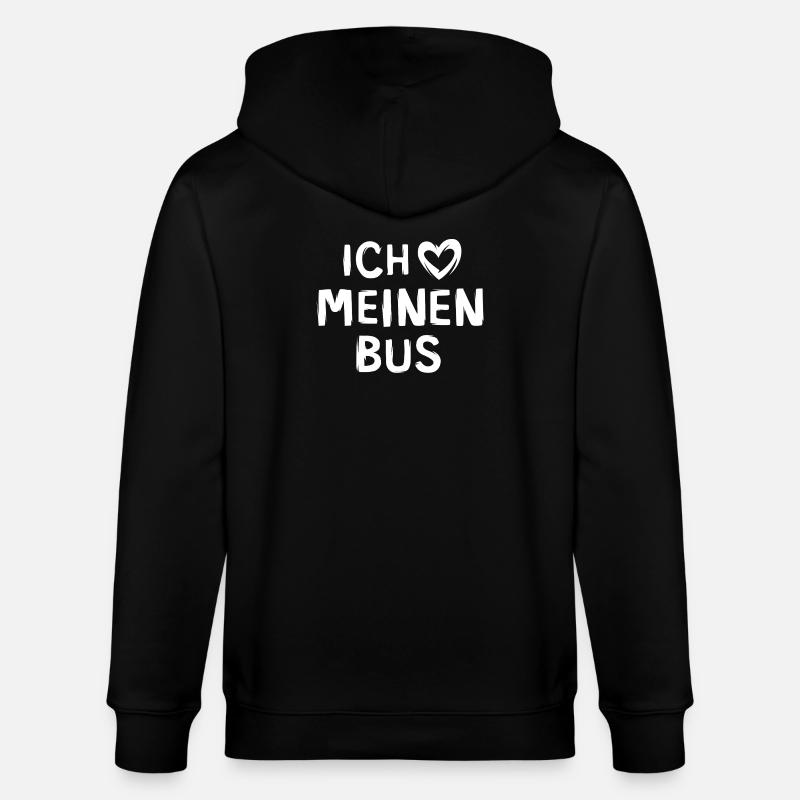 J’adore mon bus - Veste à capuche bio CULTIVATOR Stanley/Stella Unisexe - noir