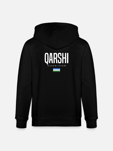 Qarshi Ouzbékistan - Veste à capuche bio CULTIVATOR Stanley/Stella Unisexe - noir