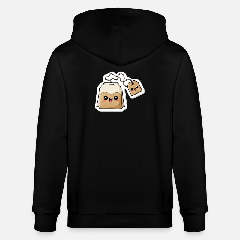 Kawaii Teebeutel Charme - Stanley/Stella Unisex Bio-Kapuzenjacke CULTIVATOR  - Schwarz