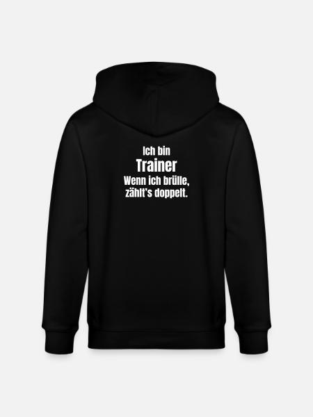 I'm Coach Saying Shirt - Stanley/Stella CULTIVATOR  Unisex Organic Hooded Jacket - black