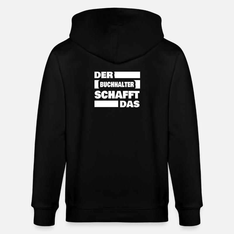 Buchhalter - Stanley/Stella Unisex Bio-Kapuzenjacke CULTIVATOR  - Schwarz
