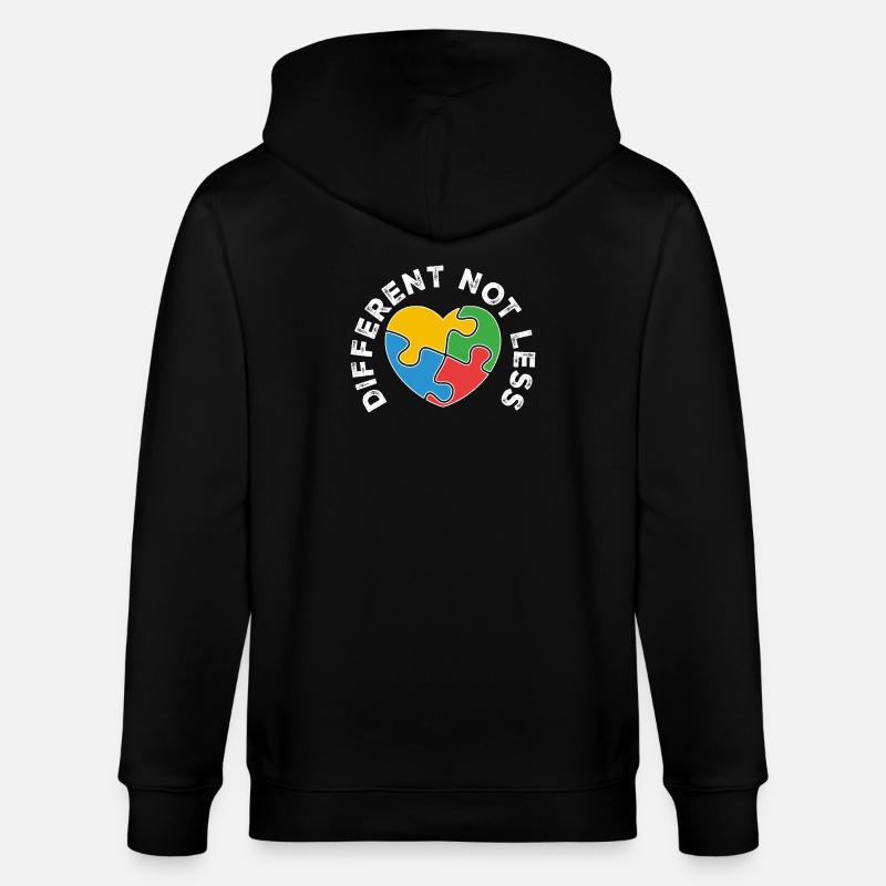 PuzzleHerz Vielfalt vereint Farben - Stanley/Stella Unisex Bio-Kapuzenjacke CULTIVATOR - Schwarz