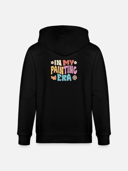 In my painting era - Stanley/Stella CULTIVATOR  Unisex Organic Hooded Jacket - black