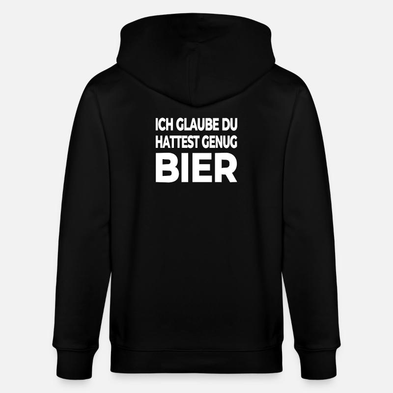 Bier - Stanley/Stella Unisex Bio-Kapuzenjacke CULTIVATOR - Schwarz