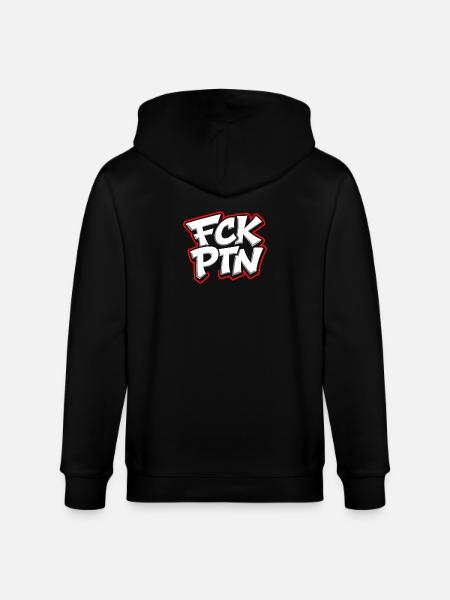 Déclaration anti-Poutine du FCK PTN - Veste à capuche bio CULTIVATOR Stanley/Stella Unisexe - noir