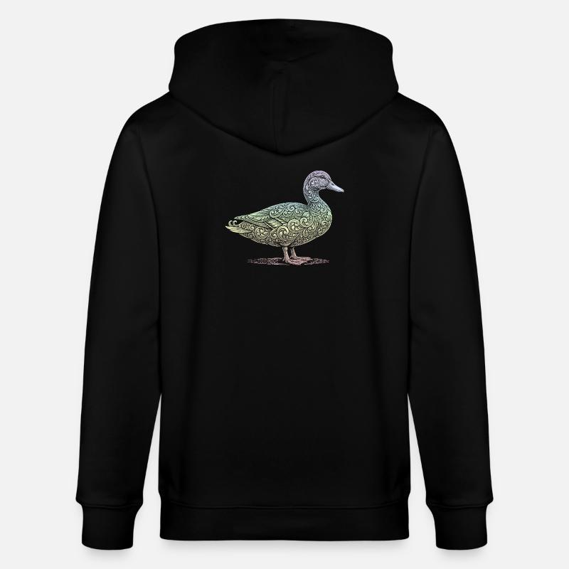 Ente - Stanley/Stella Unisex Bio-Kapuzenjacke CULTIVATOR  - Schwarz