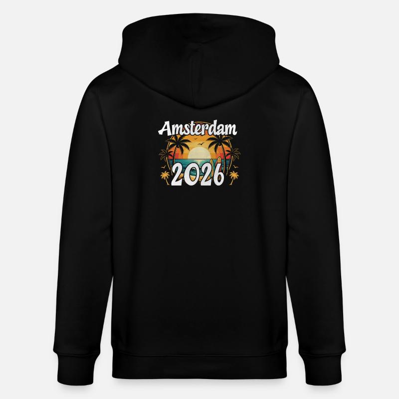 Amsterdam 2026 - Veste à capuche bio CULTIVATOR Stanley/Stella Unisexe - noir