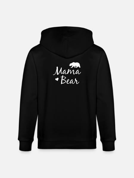 Mama Bear - Mama Bear - Stanley/Stella CULTIVATOR Unisex Organic Hooded Jacket - black