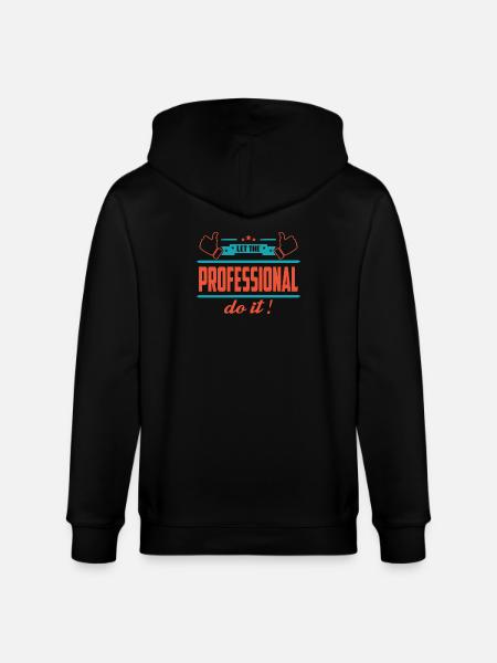 Let the professional do it - Stanley/Stella CULTIVATOR  Unisex Organic Hooded Jacket - black