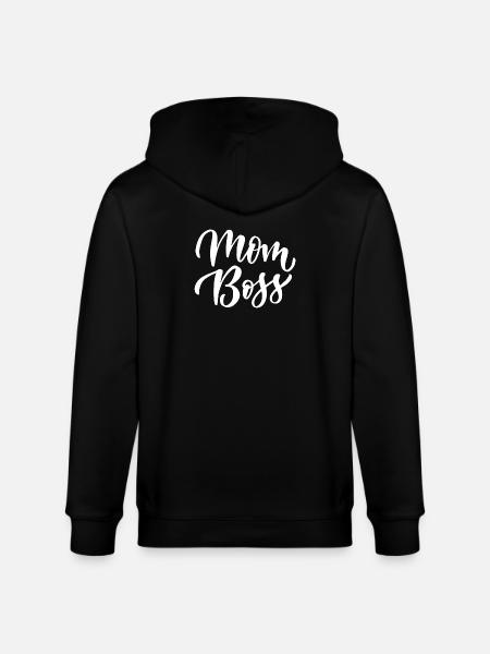 Mom Bos.s - Stanley/Stella CULTIVATOR  Unisex Organic Hooded Jacket - black