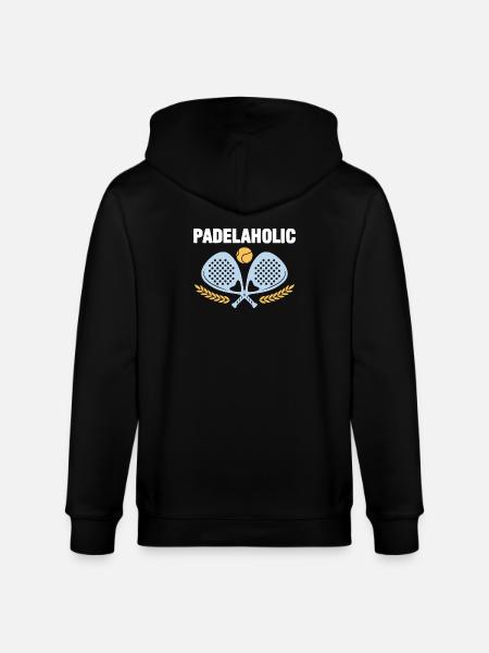 Padel Tennis Padelaholic - Stanley/Stella økologisk unisex-hættejakke CULTIVATOR - sort