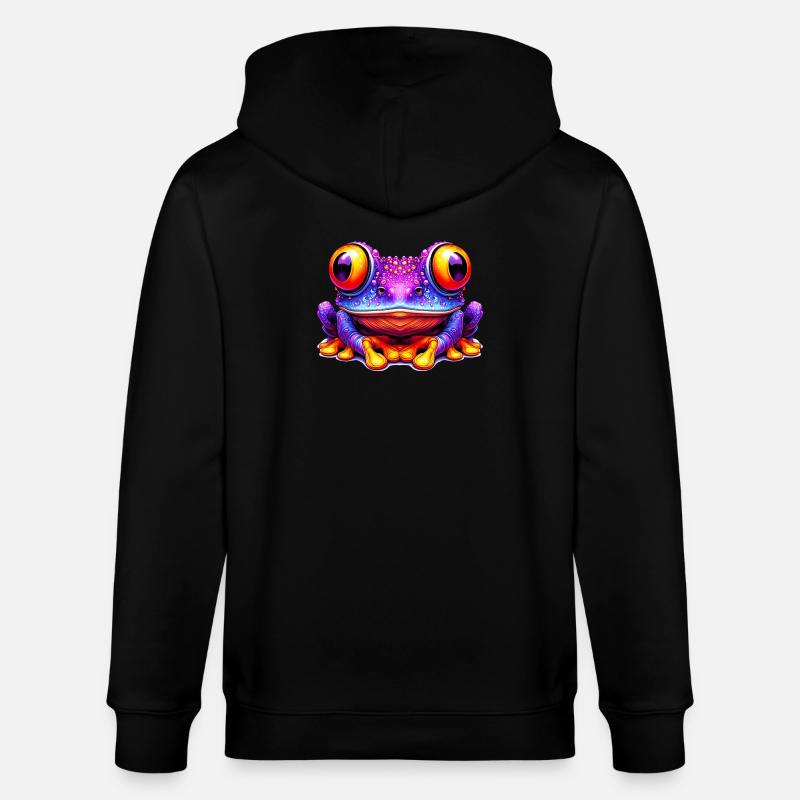 Frosch - Stanley/Stella Unisex Bio-Kapuzenjacke CULTIVATOR  - Schwarz