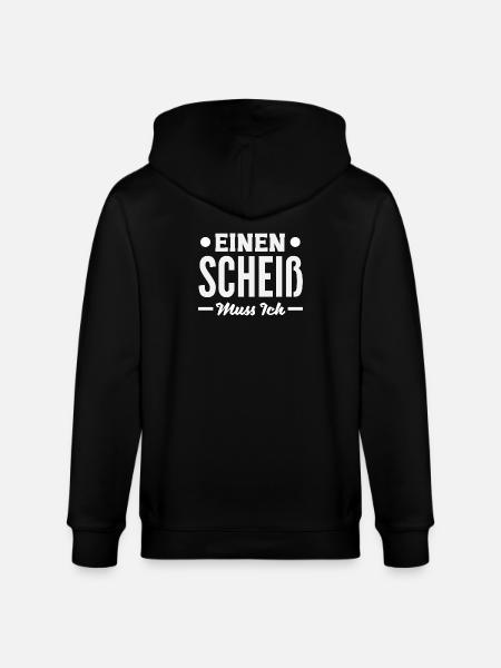 N Scheiß muss ich – Mittelfinger - Stanley/Stella Unisex Bio-Kapuzenjacke CULTIVATOR  - Schwarz