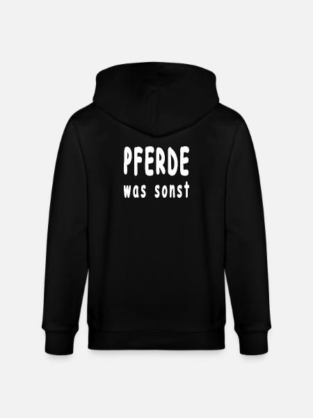 Pferde - Stanley/Stella Unisex Bio-Kapuzenjacke CULTIVATOR - Schwarz