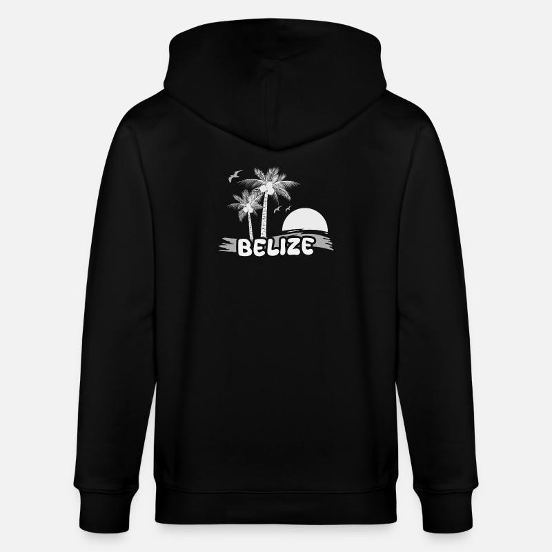 Plage de Belize - Veste à capuche bio CULTIVATOR Stanley/Stella Unisexe - noir