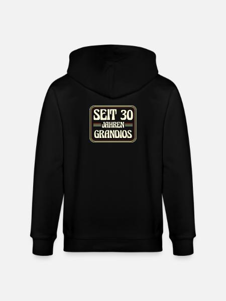 30 ans Anniversaire 30 - Veste à capuche bio CULTIVATOR Stanley/Stella Unisexe - noir
