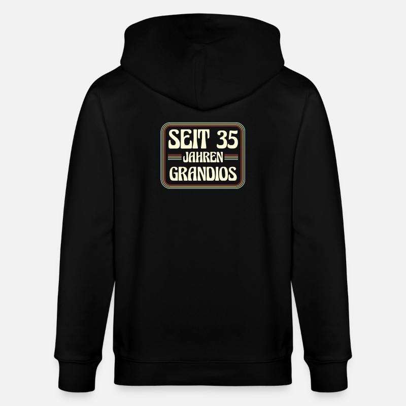 35 ans Anniversaire 35 - Veste à capuche bio CULTIVATOR Stanley/Stella Unisexe - noir