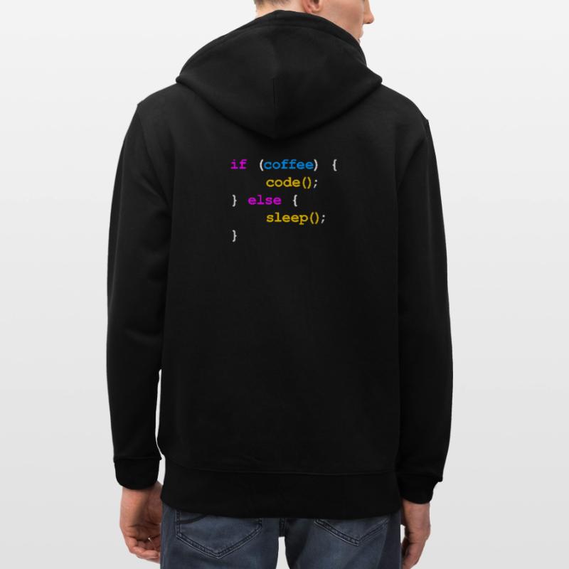 No Coffee No Code Programmeur Informaticien Veste à capuche bio CULTIVATOR Stanley/Stella Unisexe