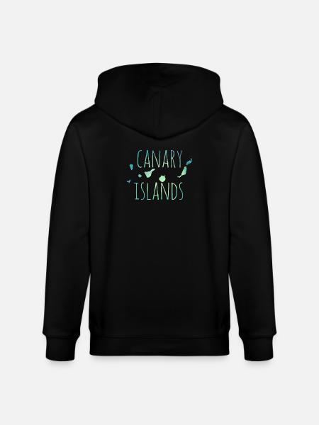 Canary Islands - Stanley/Stella Unisex Bio-Kapuzenjacke CULTIVATOR  - Schwarz