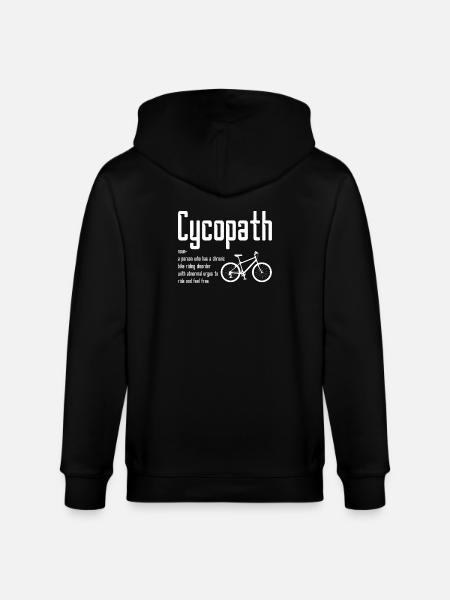 Cyopath Bike Awareness - Stanley/Stella CULTIVATOR  Unisex Organic Hooded Jacket - black